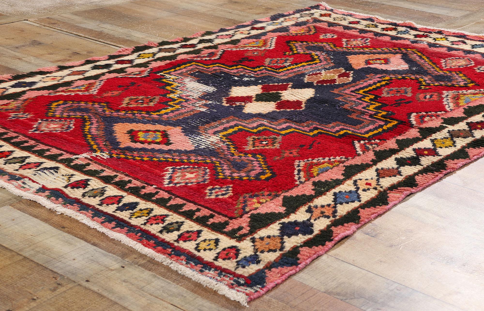 Vintage Persian Lori Diamond Teppich (20. Jahrhundert) im Angebot