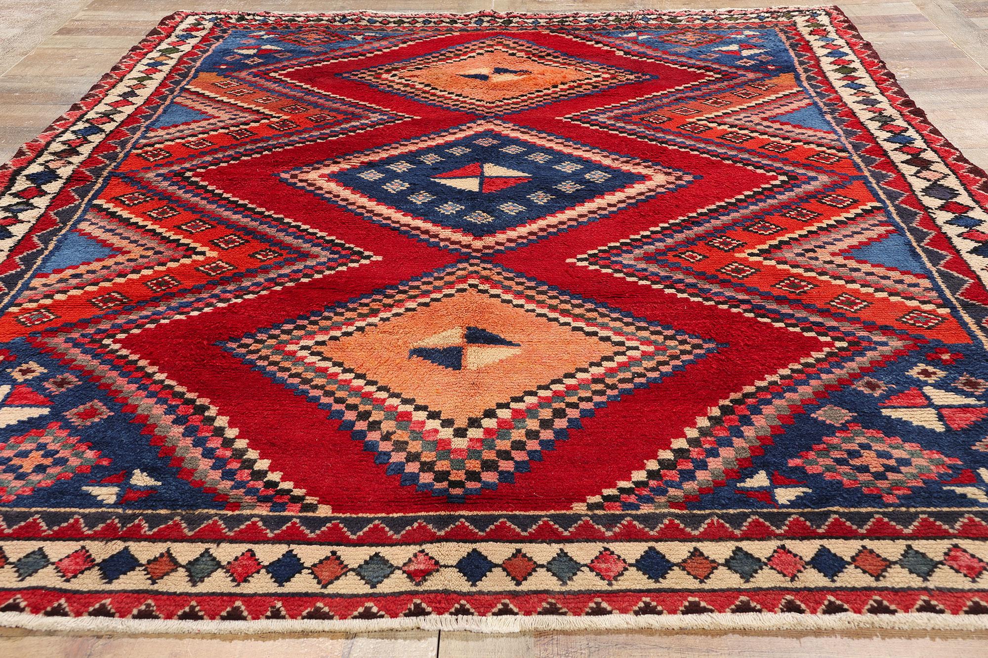 Vintage Persian Lori Diamond Teppich (Wolle) im Angebot