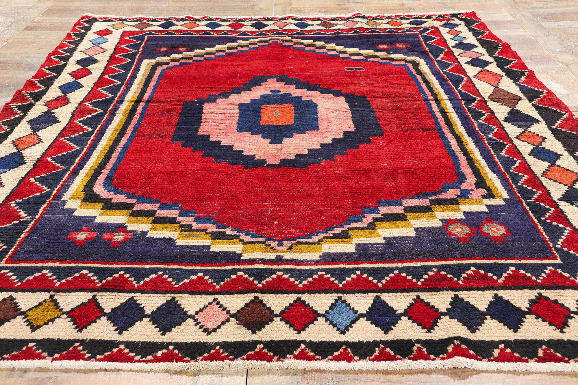 Vintage Persian Lori Diamond Teppich (Wolle) im Angebot