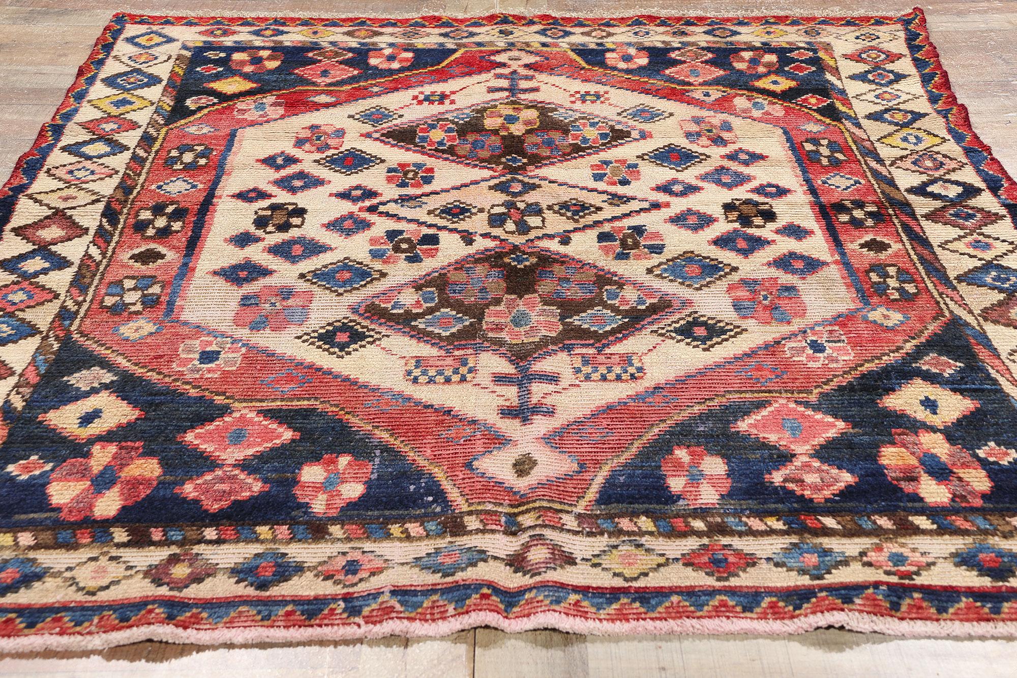 Vintage Persian Lori Diamond Teppich (Wolle) im Angebot