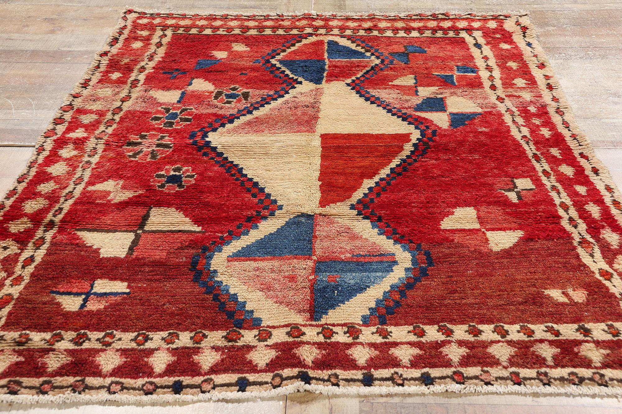 Vintage Persian Lori Diamond Teppich (Wolle) im Angebot