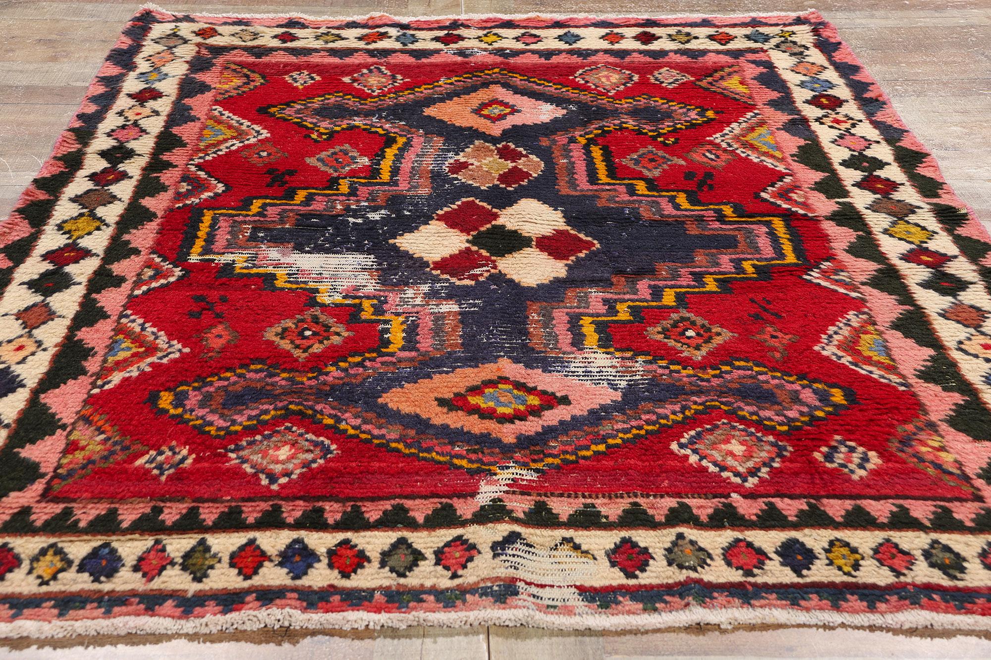 Vintage Persian Lori Diamond Teppich (Wolle) im Angebot