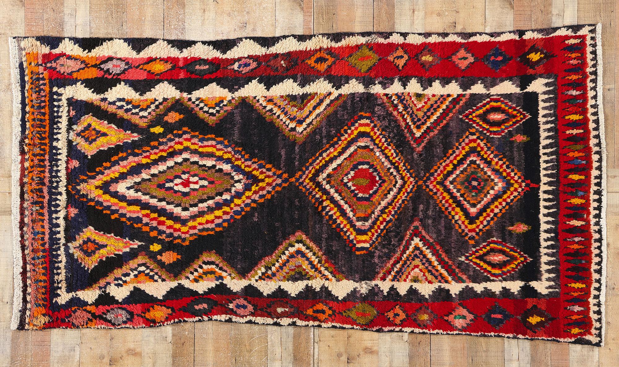 Vintage Persian Lori Diamond Teppich im Angebot 1