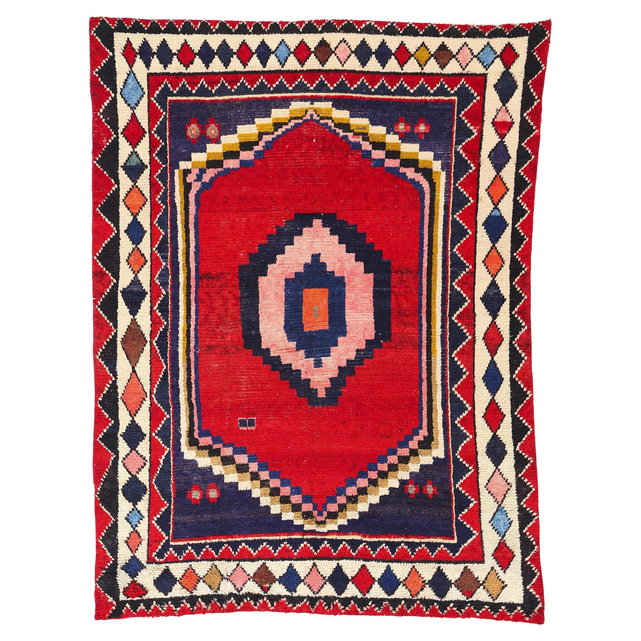 Vintage Persian Lori Diamond Teppich