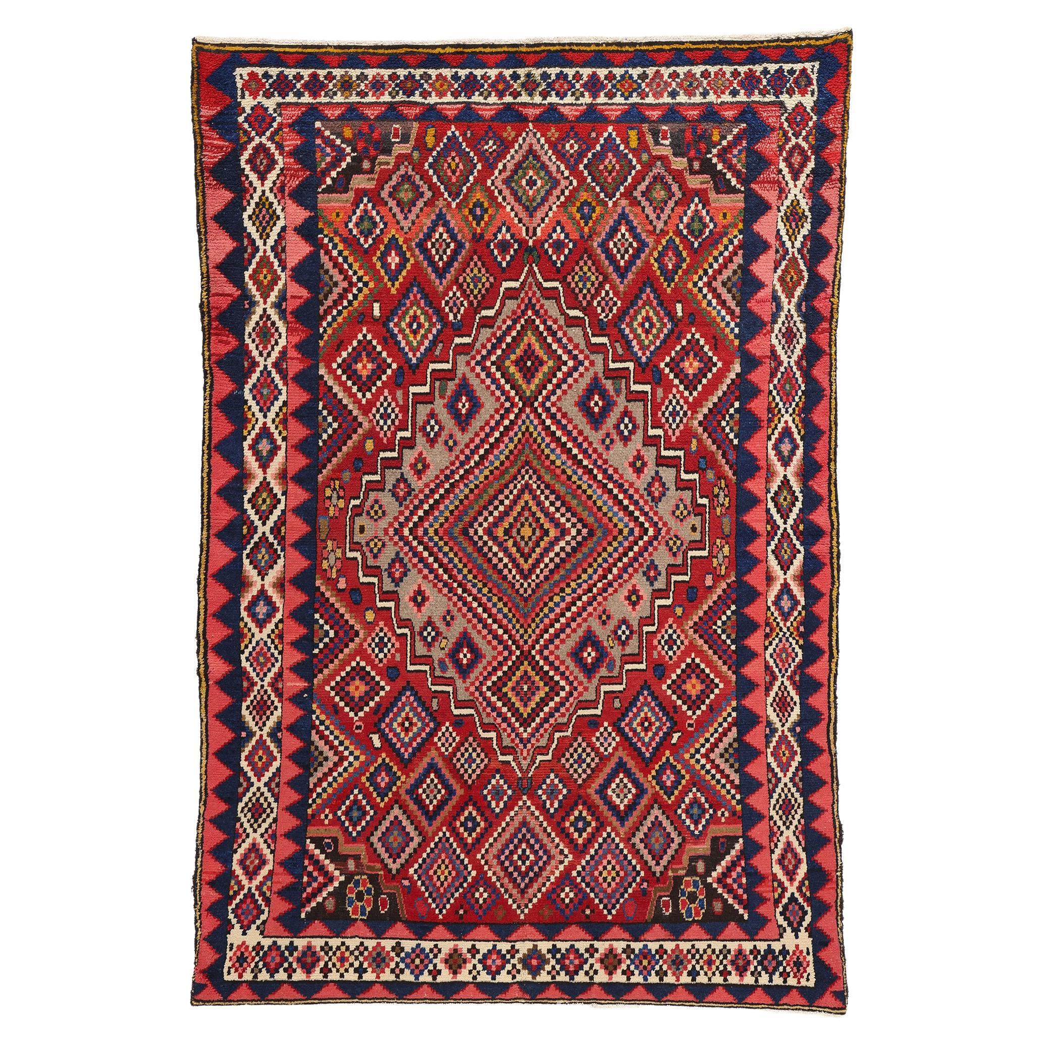 Vintage Persian Lori Diamond Teppich