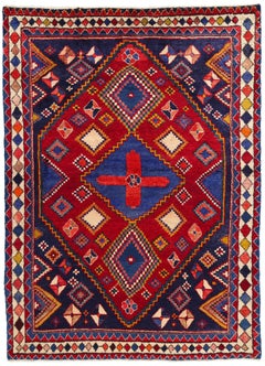 Vintage Persian Lori Diamond Carpet