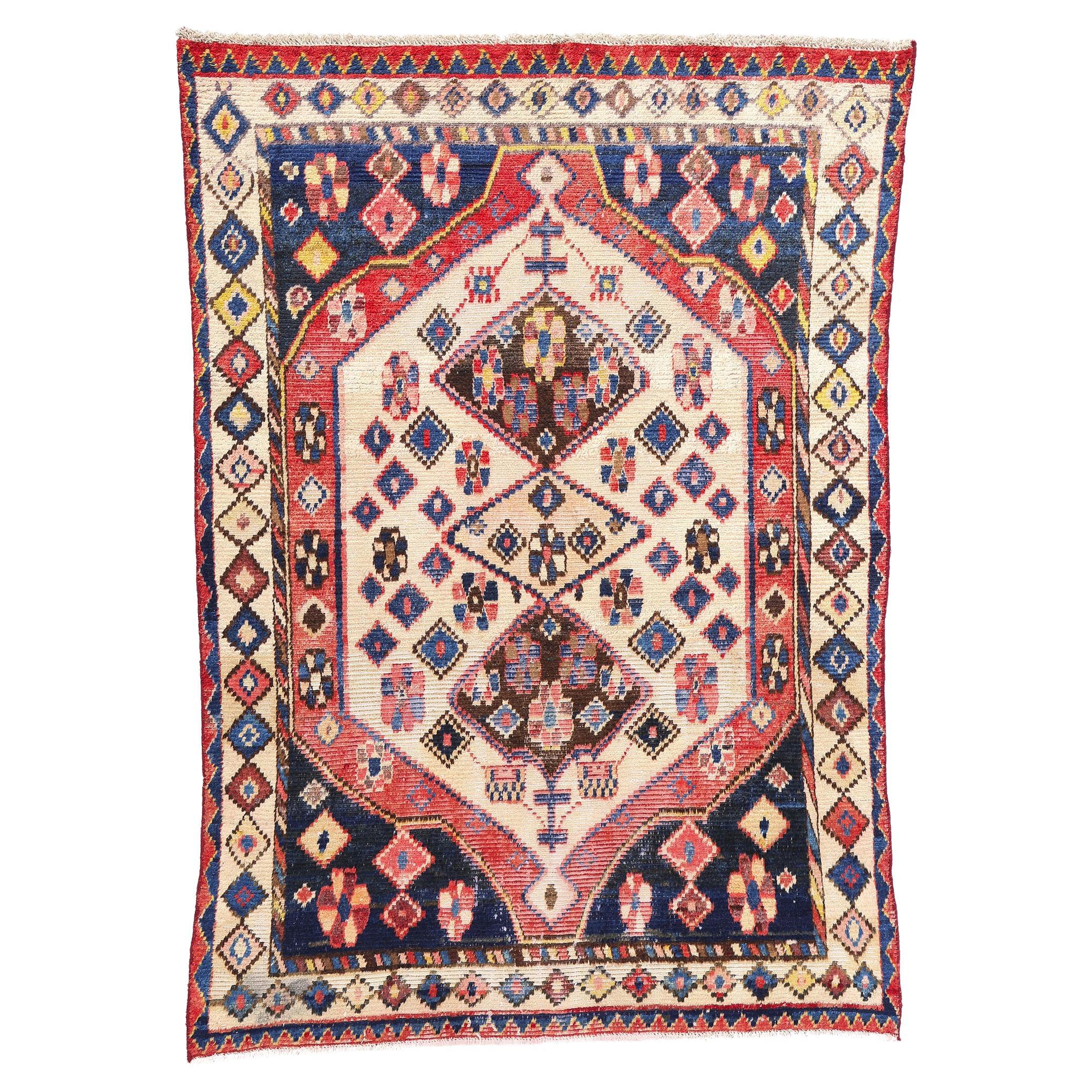 Vintage Persian Lori Diamond Teppich