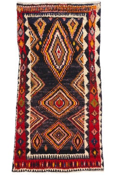 Vintage Persian Lori Diamond Carpet