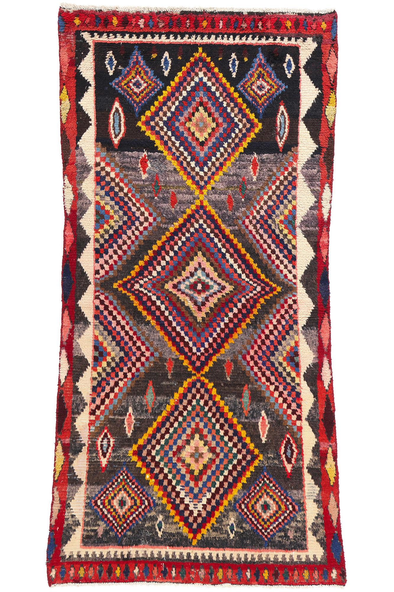 Vintage Persian Lori Diamond Teppich