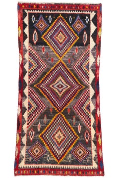 Vintage Persian Lori Diamond Carpet