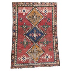 Vintage Persian Lori Diamond Carpet