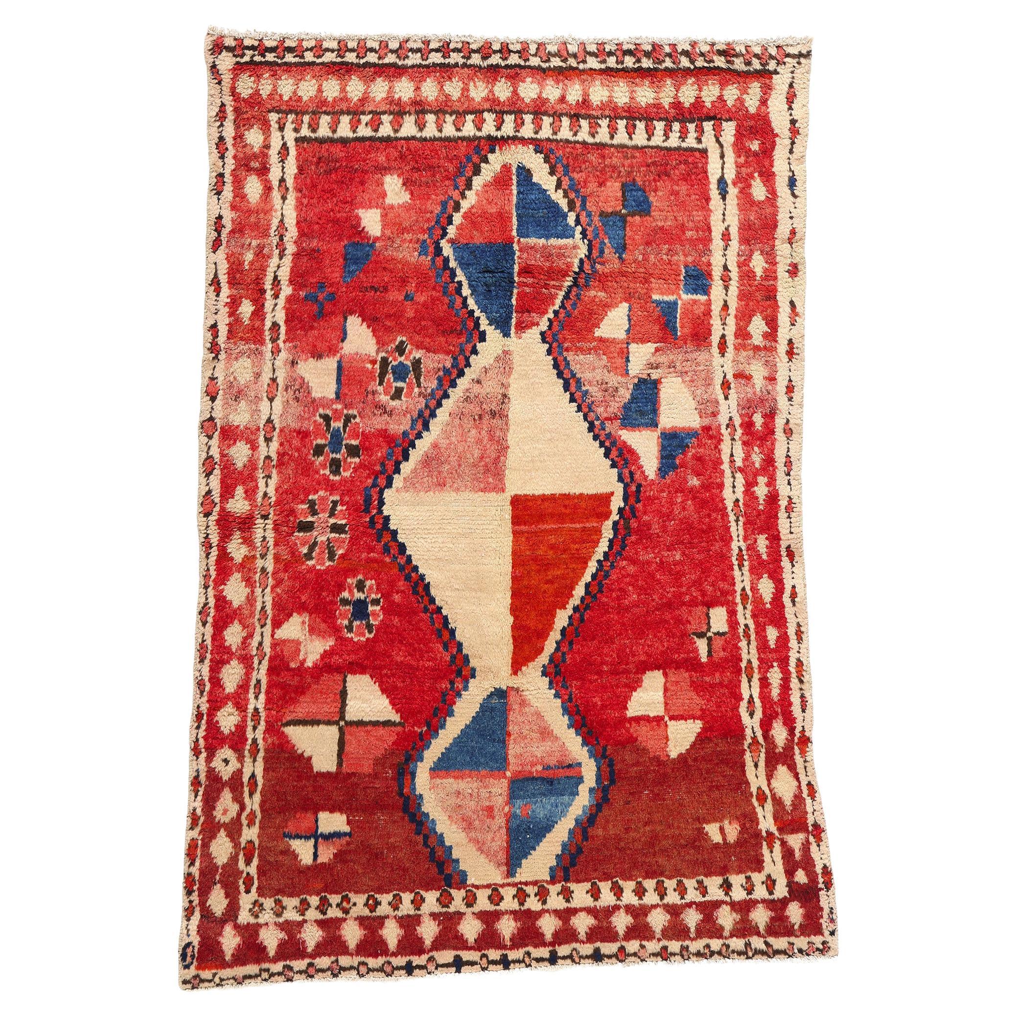 Vintage Persian Lori Diamond Teppich