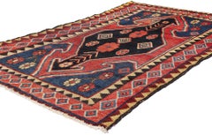 Vintage Persian Lori Floral Diamond Carpet