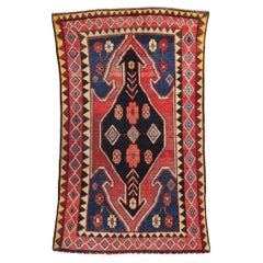Vintage Persian Lori Floral Diamond Carpet