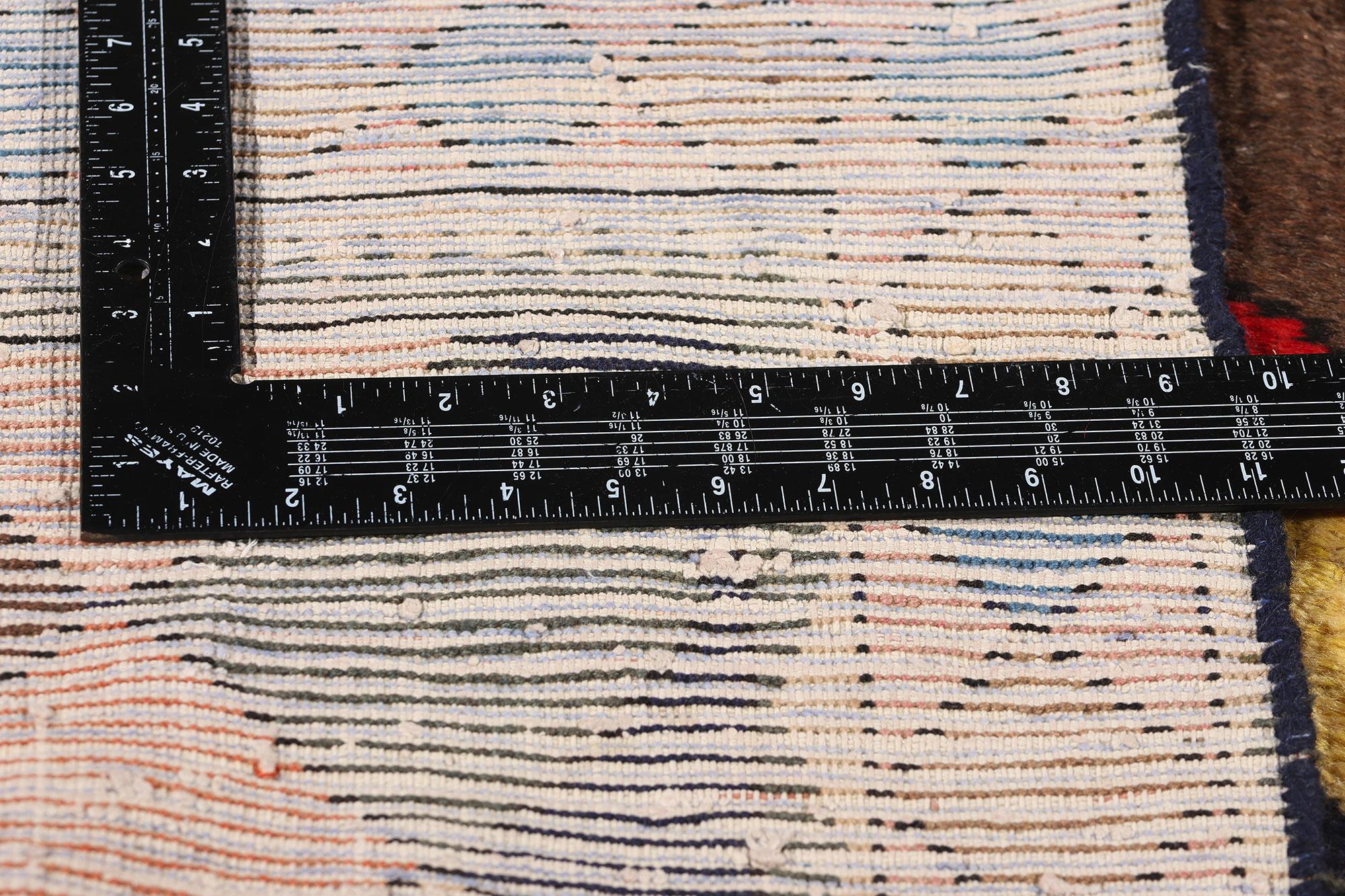 Tapis persan Lori Harlequin Diamond des années 1960 Bon état - En vente à Dallas, TX
