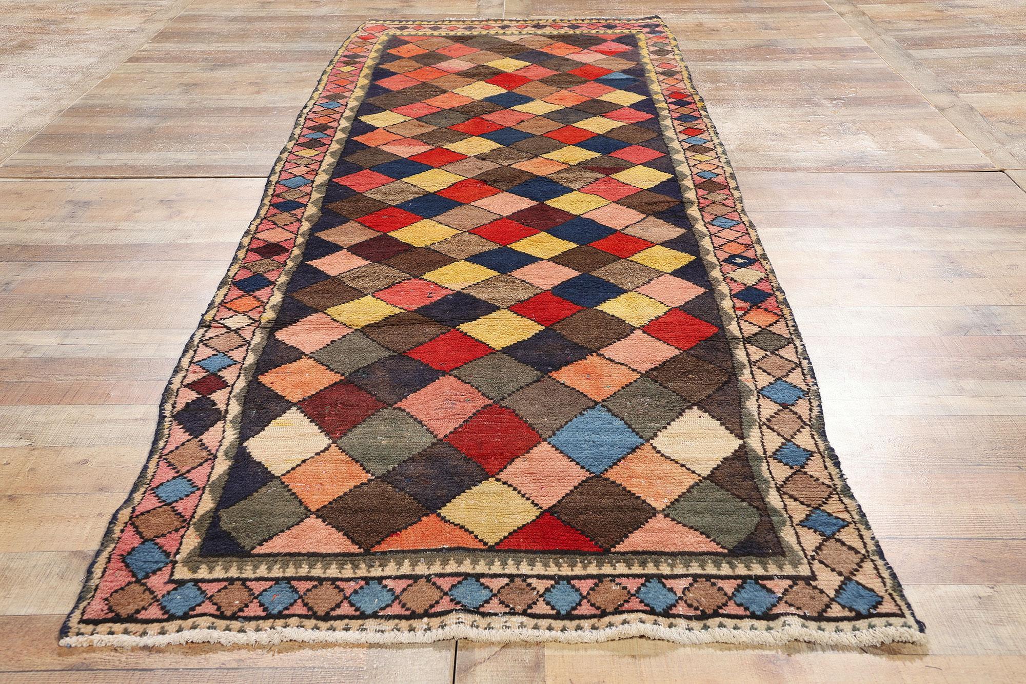Laine Tapis persan Lori Harlequin Diamond des années 1960 en vente