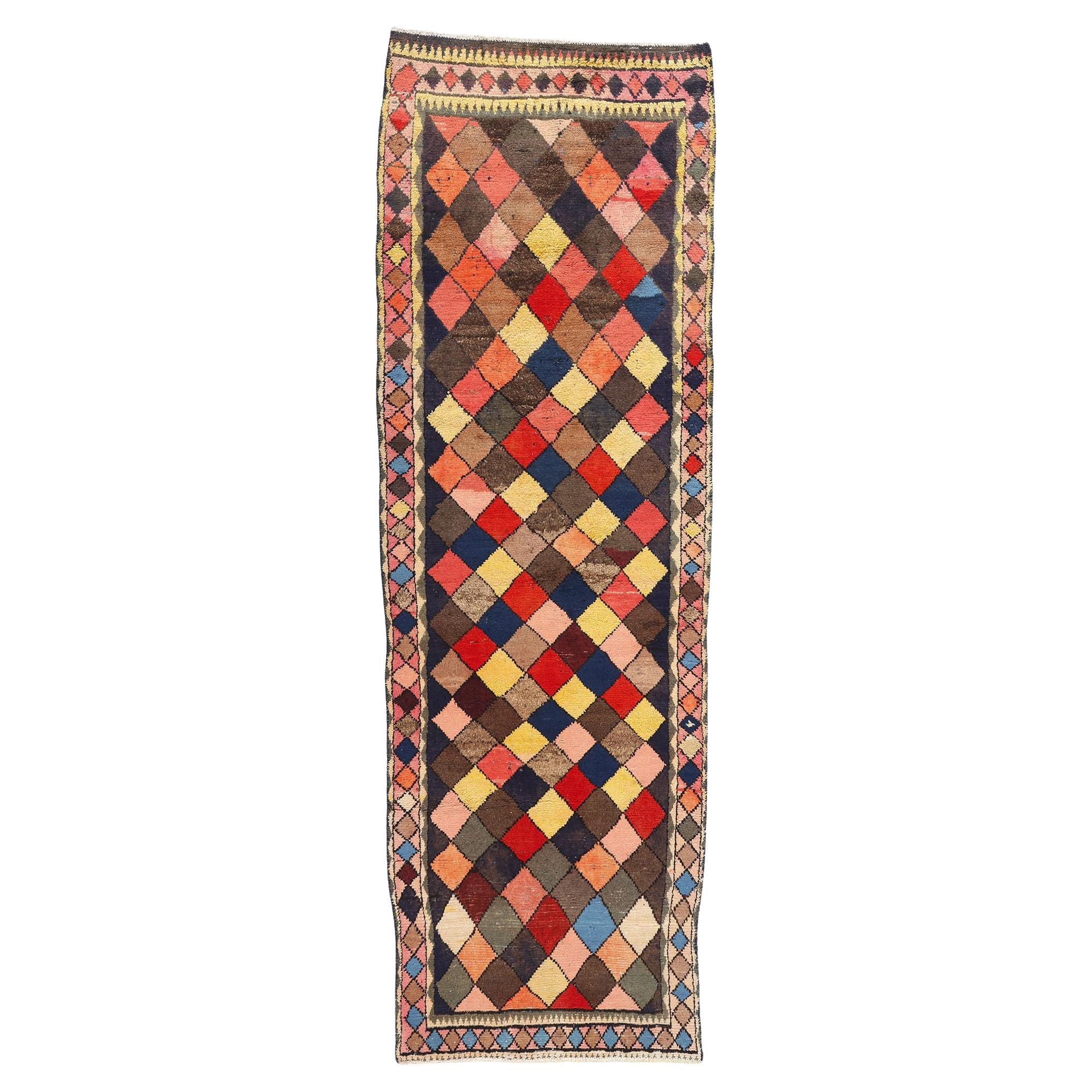 Tapis persan Lori Harlequin Diamond des années 1960 en vente
