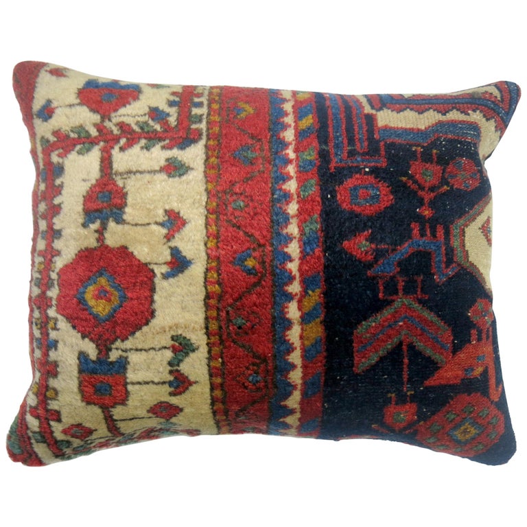Vintage Persian Lumbar Pillow at 1stDibs