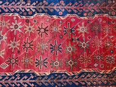 Vintage Persian Luri Rug, natural dyed wool, Turkey 1950s