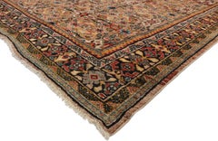 Vintage Persian Mahal Area Rug with Eclectic Modern Northwestern Style