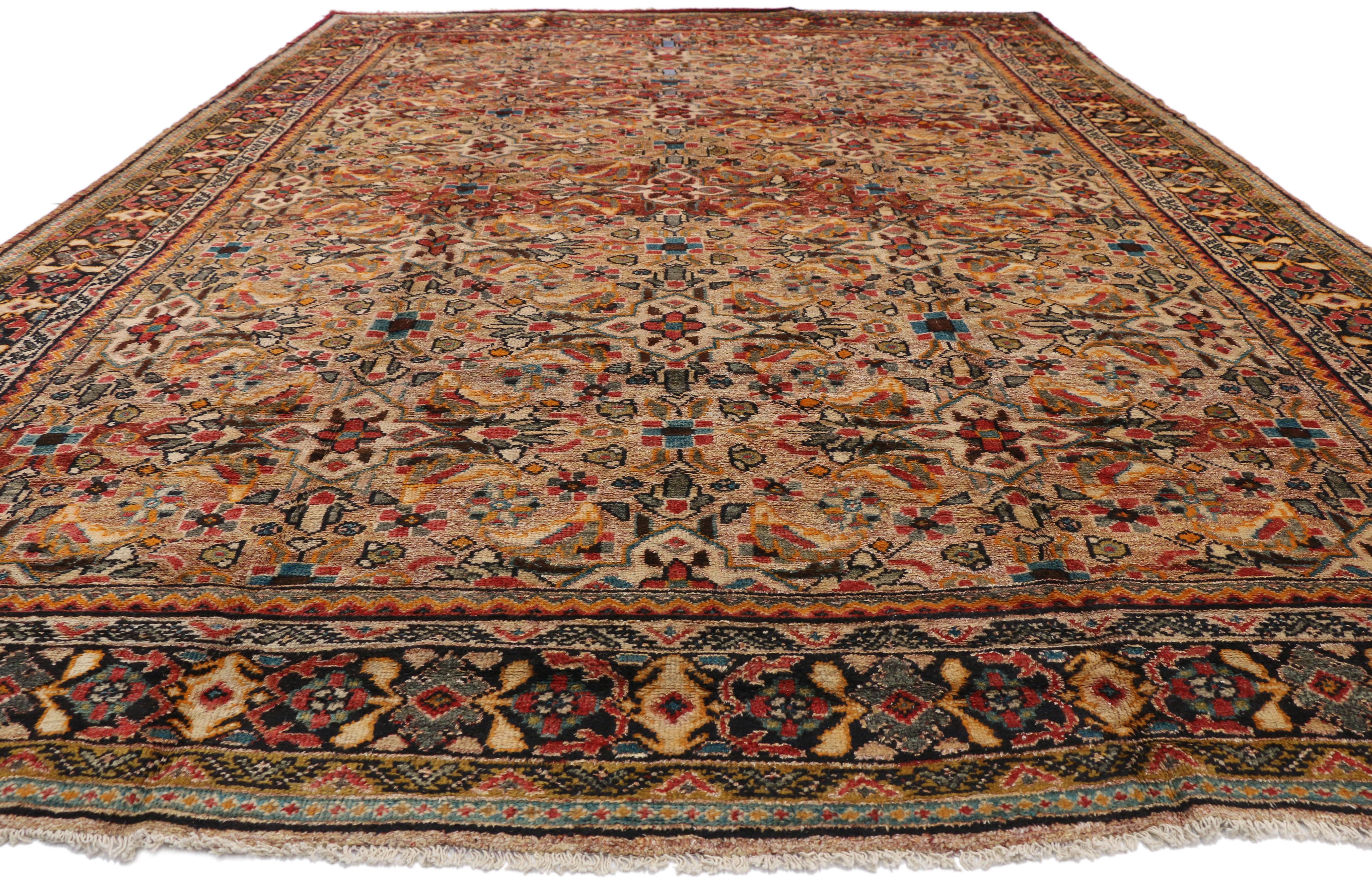 Persischer Mahal-Teppich im eklektisch-modernen nordwestlichen Stil (Ästhetizismus) im Angebot