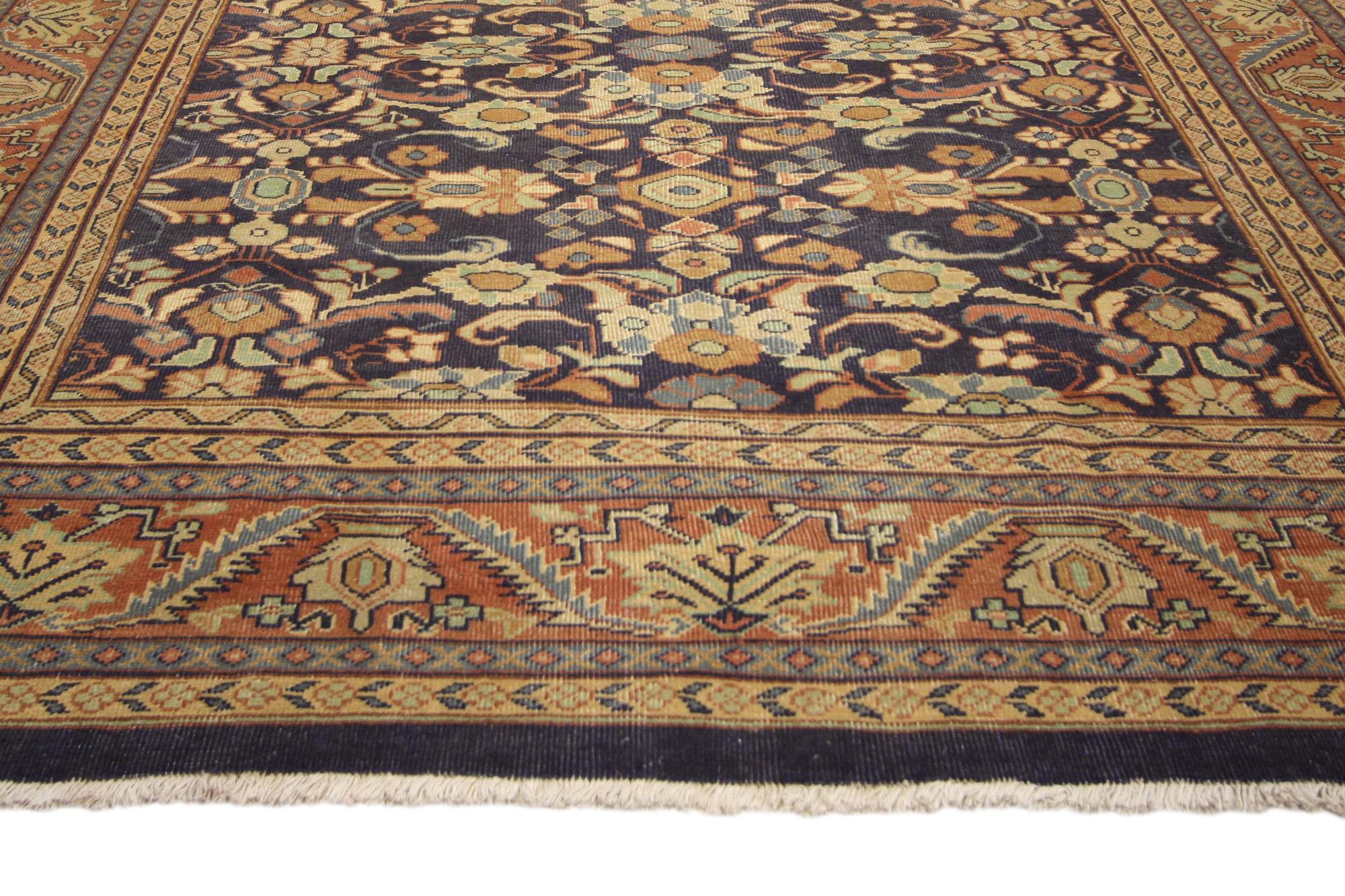 Persischer Mahal-Teppich aus den 1930er Jahren im traditionellen Stil (Handgeknüpft) im Angebot