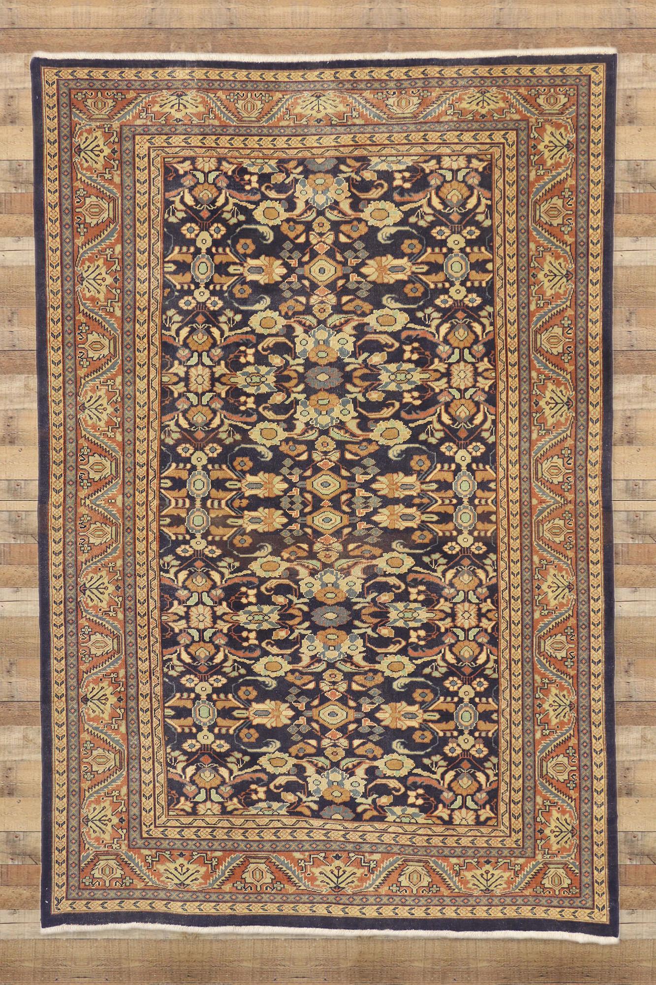 Persischer Mahal-Teppich aus den 1930er Jahren im traditionellen Stil im Angebot 2