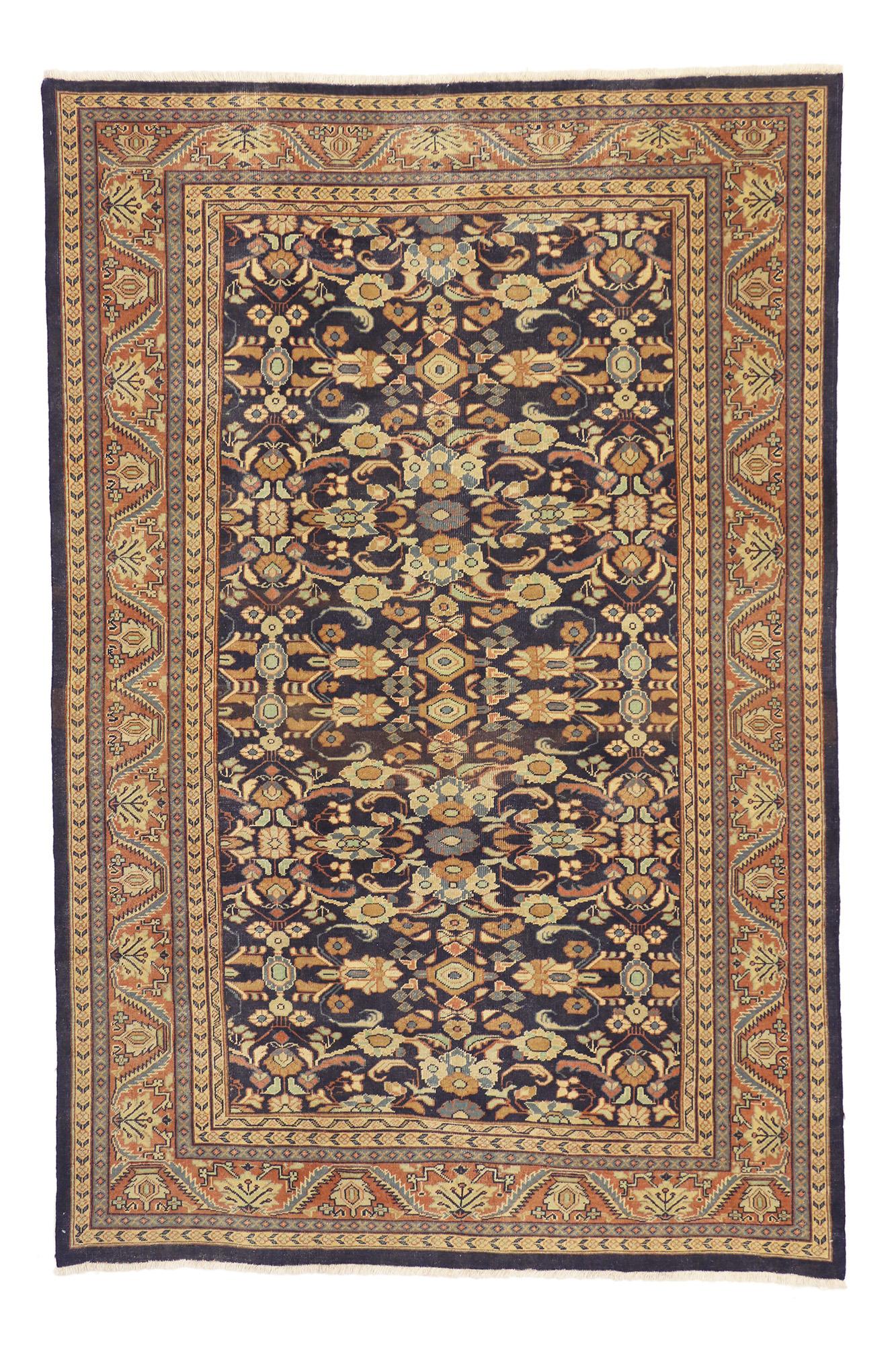 Persischer Mahal-Teppich aus den 1930er Jahren im traditionellen Stil im Angebot 3