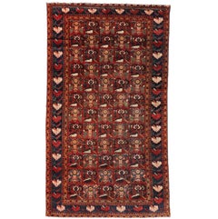 Vintage Persian Mahal Area Rug with Traditional Style