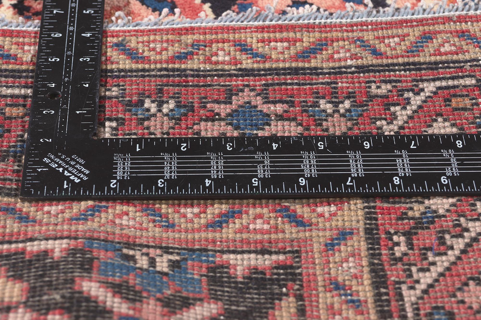 Persischer Mahal-Teppich im Vintage-Stil, 03'08 x 10'06 (20. Jahrhundert) im Angebot