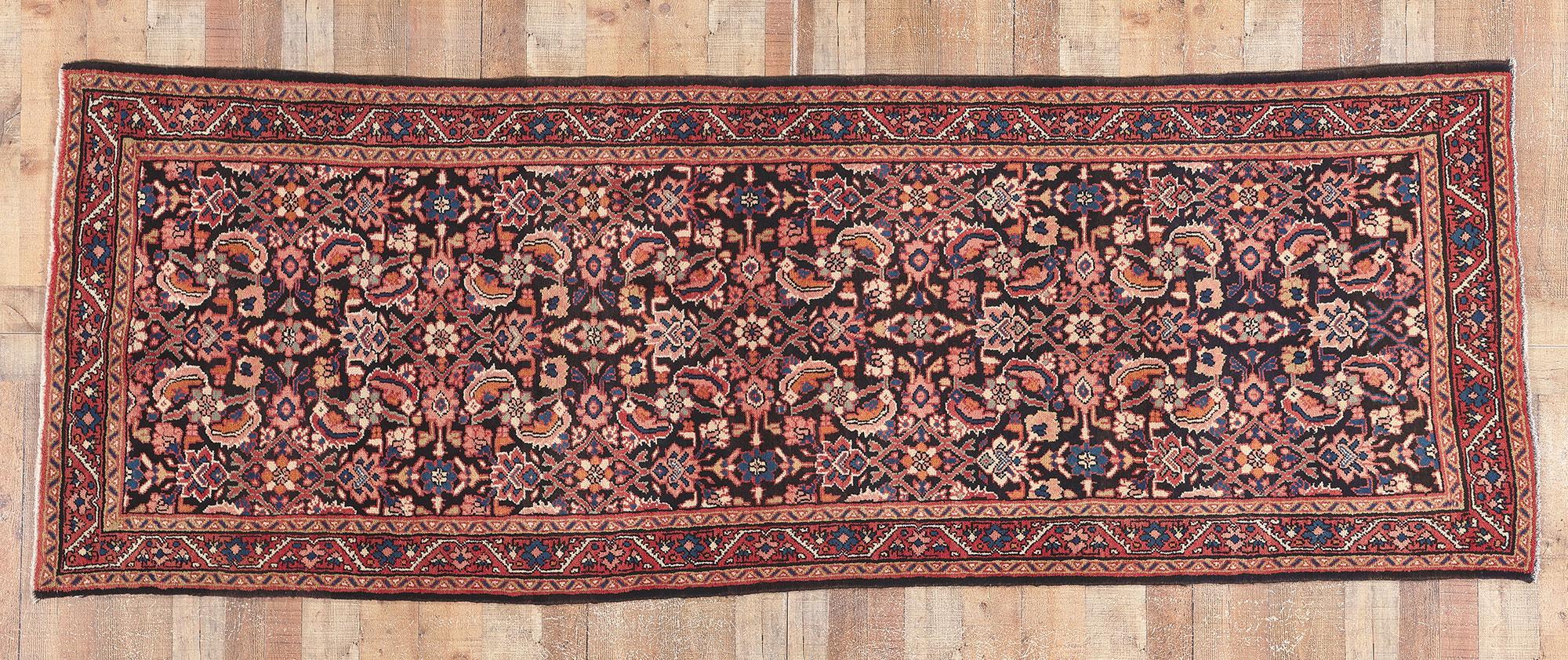 Persischer Mahal-Teppich im Vintage-Stil, 03'08 x 10'06 im Angebot 2