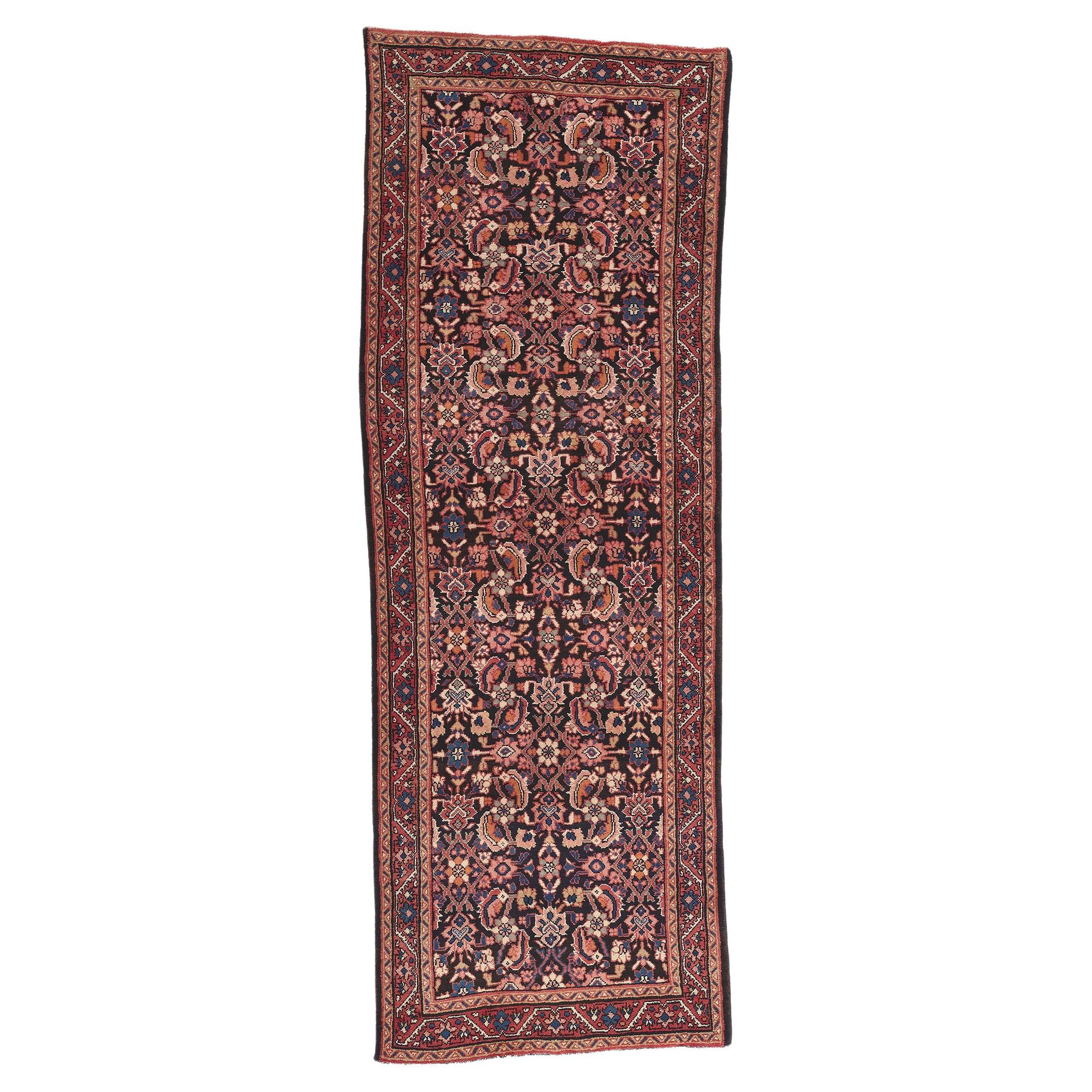 Vintage Persian Mahal Carpet, 03'08 x 10'06