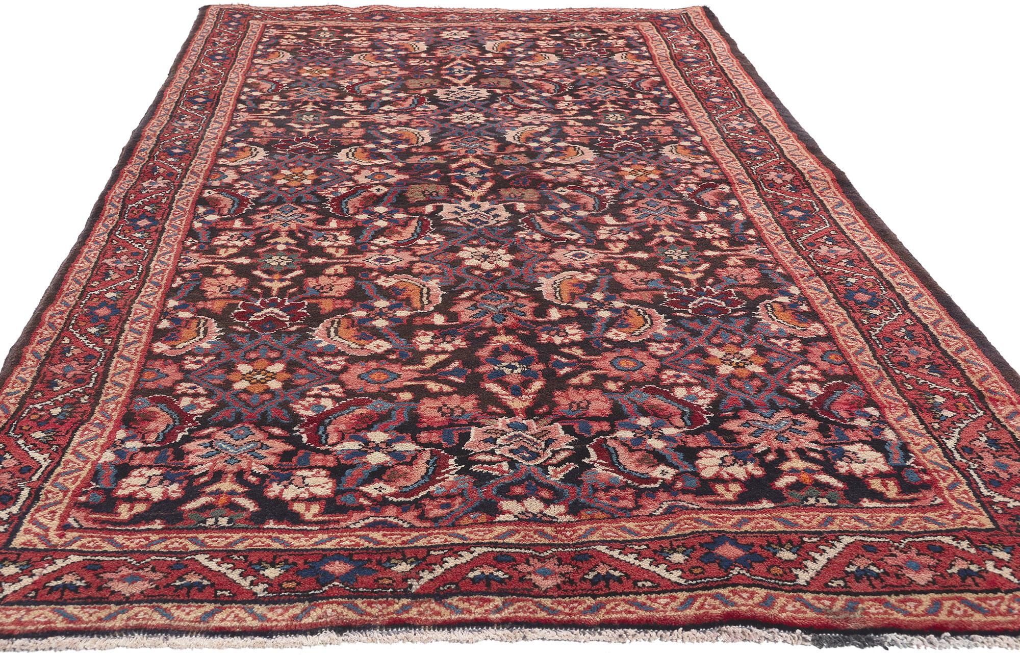 Persischer Mahal-Teppich im Vintage-Stil (Tabriz) im Angebot