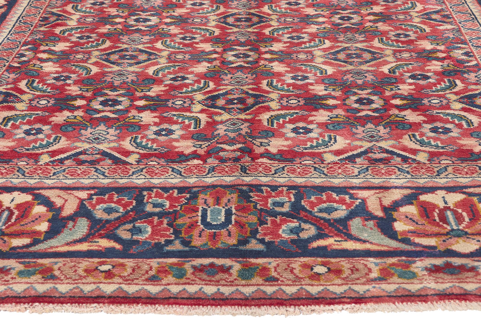 Persischer Mahal-Teppich im traditionellen Stil der 1960er Jahre, Vintage (Handgeknüpft) im Angebot
