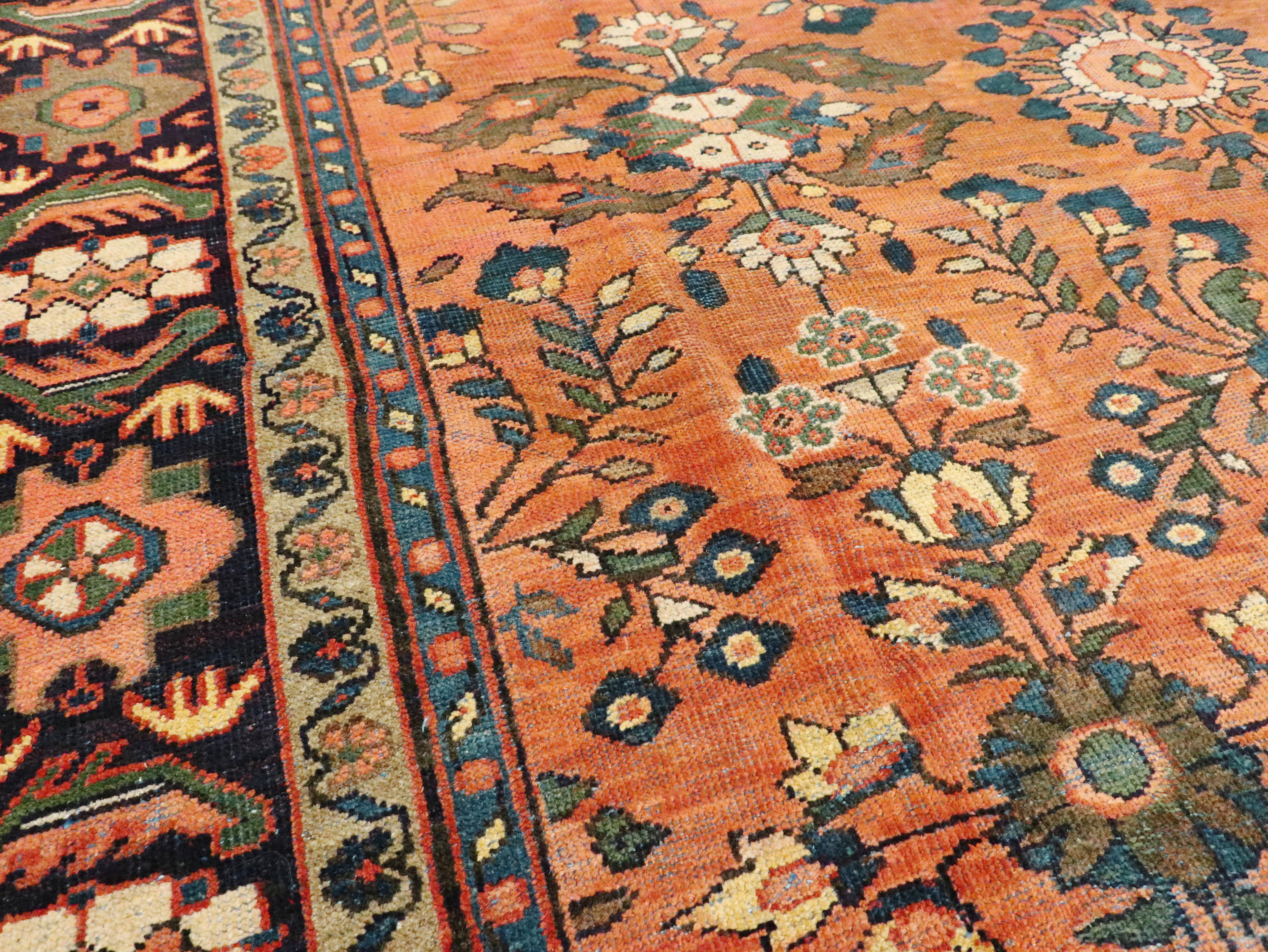 20th Century Vintage Persian Mahal Carpet
