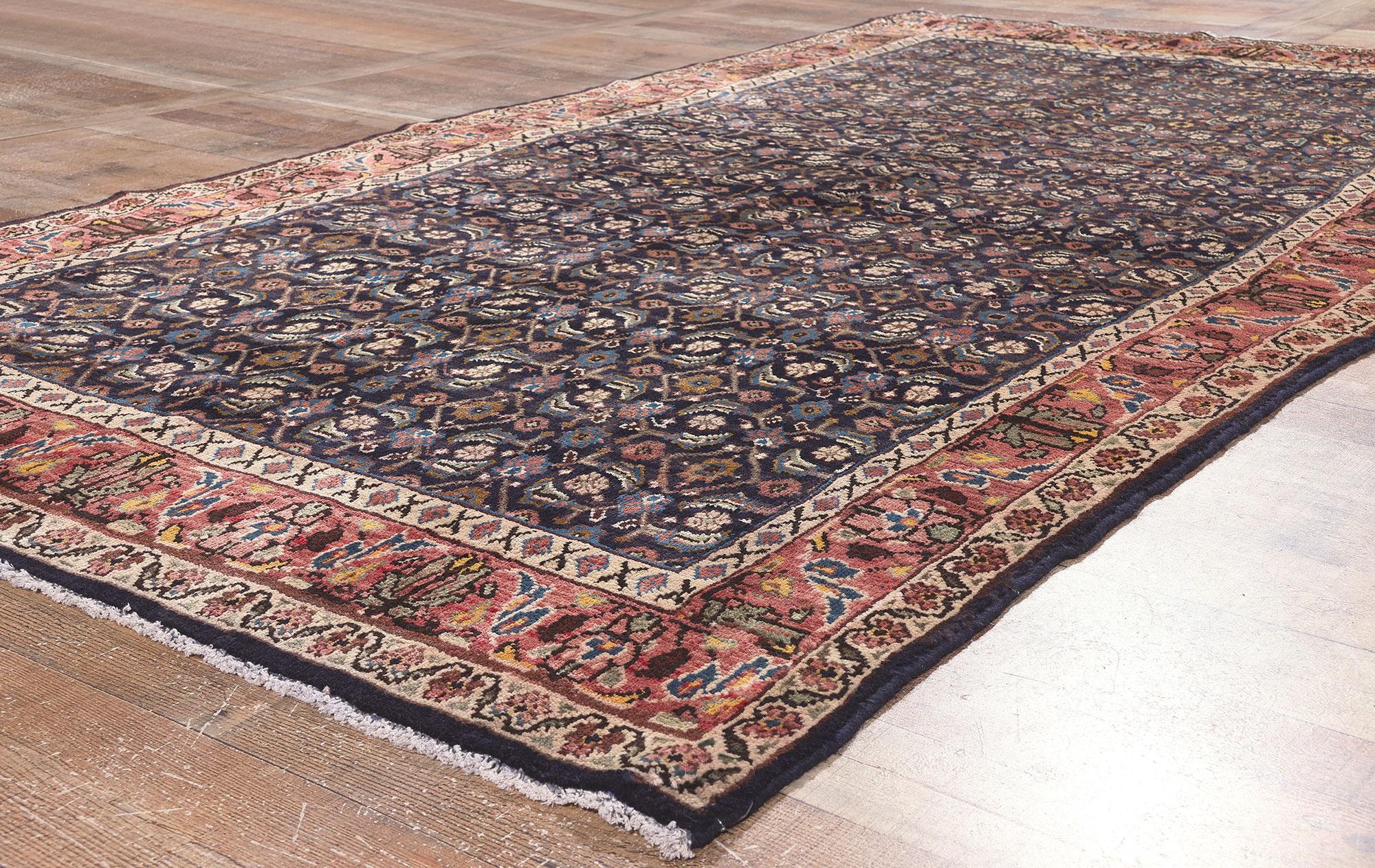 XX secolo Tappeto persiano vintage Mahal in vendita