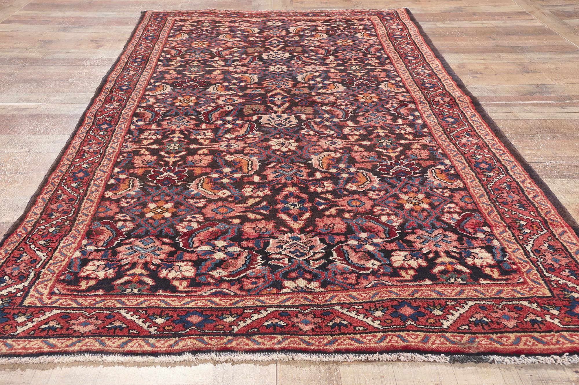 Persischer Mahal-Teppich im Vintage-Stil im Angebot 1