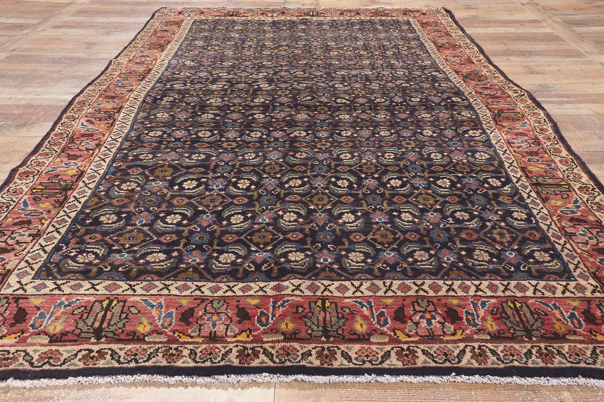 Lana Tappeto persiano vintage Mahal in vendita