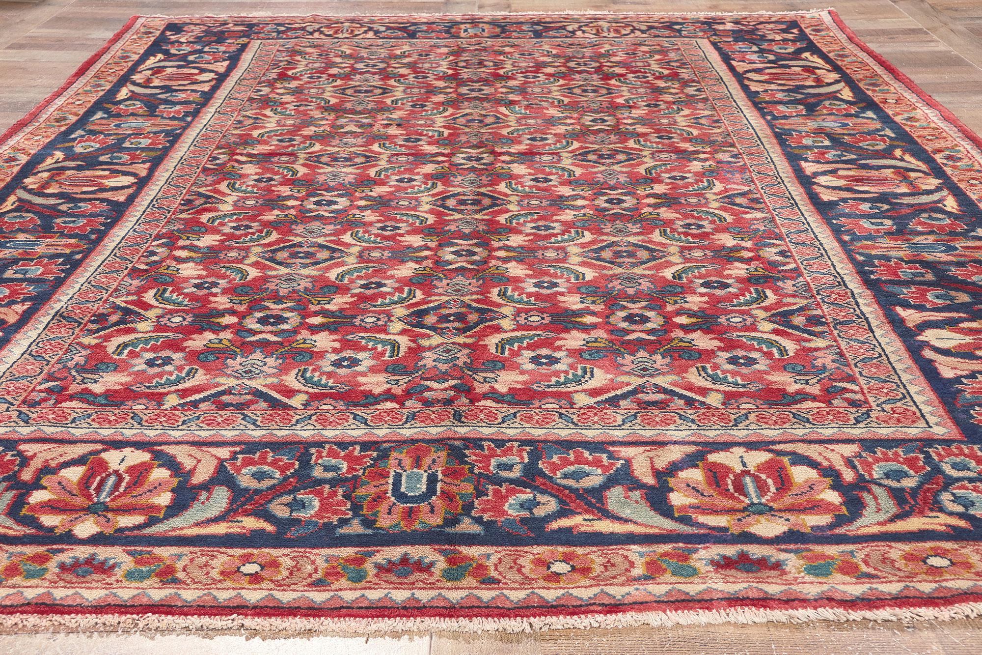 Persischer Mahal-Teppich im traditionellen Stil der 1960er Jahre, Vintage im Angebot 1