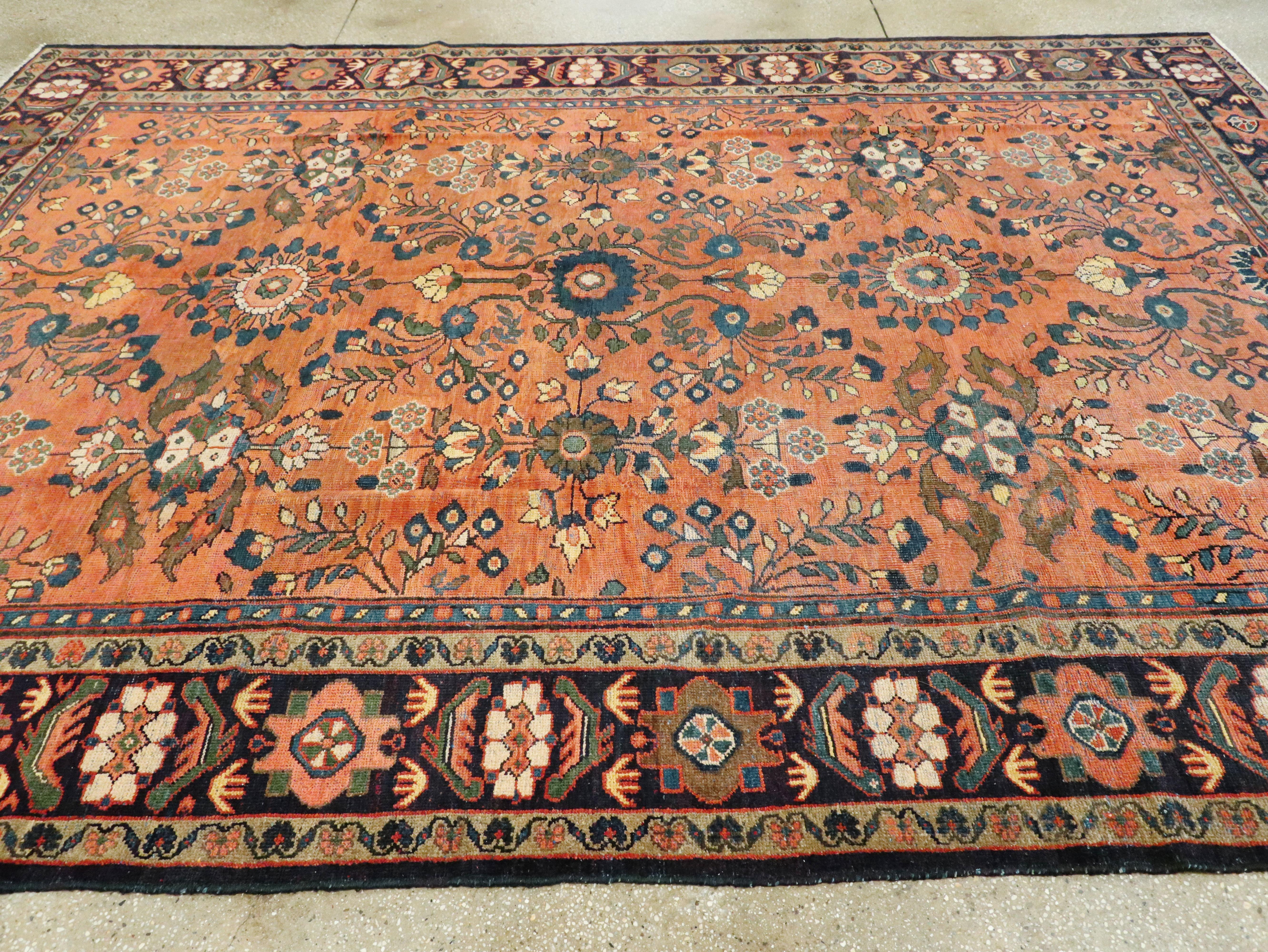 Vintage Persian Mahal Carpet 2