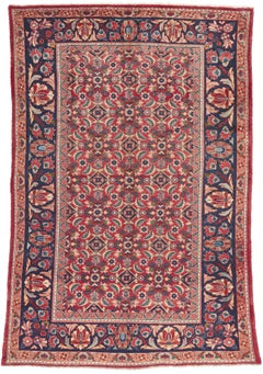 Tappeto persiano Mahal vintage del 1960 con stile tradizionale