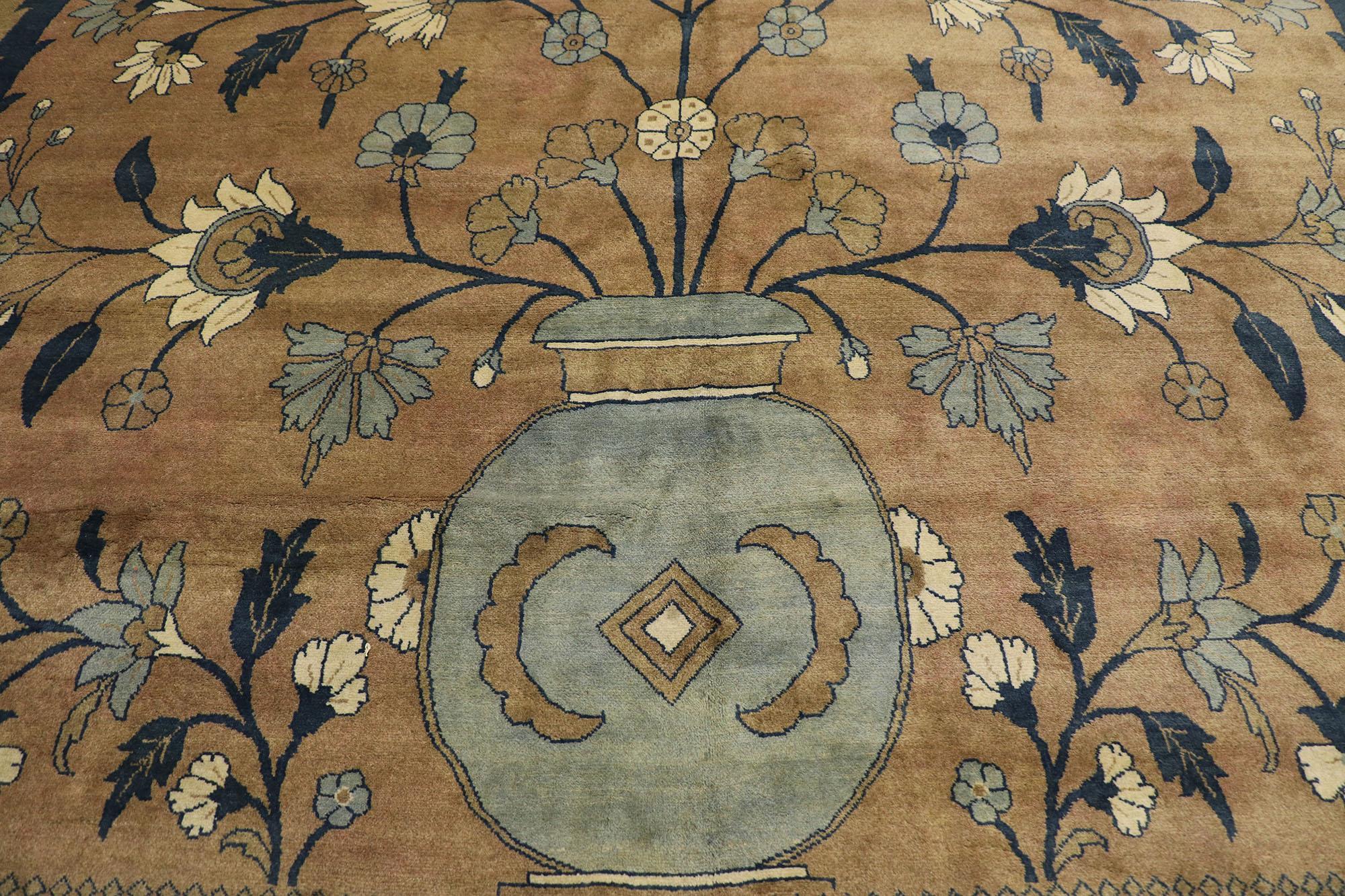 Perse Tapis persan Mahal vintage avec style italien méditerranéen rustique en vente