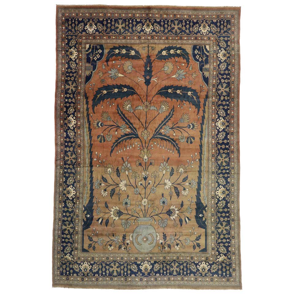 Vintage Persian Hamadan Area Rug with Mediterranean Rustic Tuscan Style ...