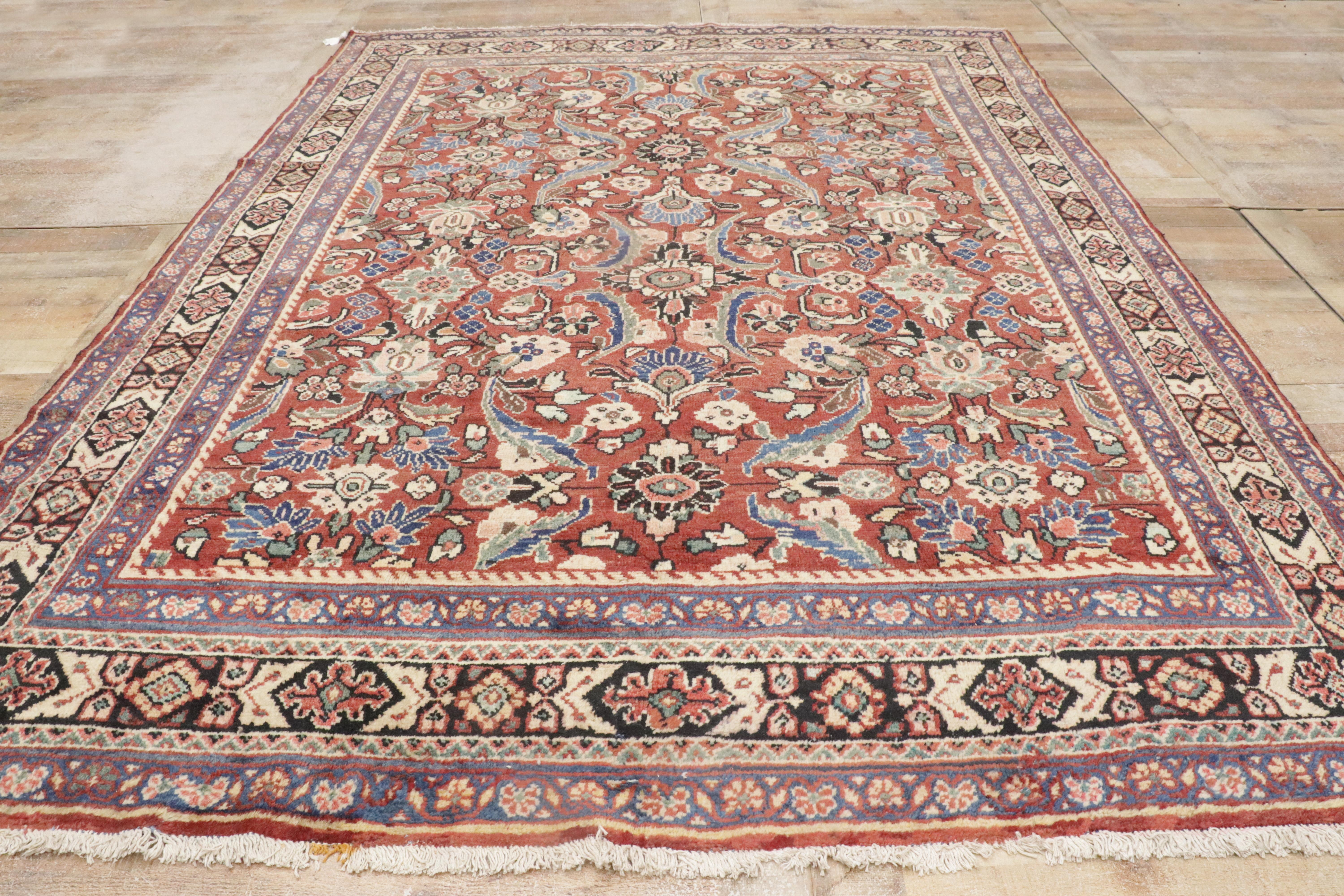 1960's Persian Mahal Rug with Traditional Style For Sale 8