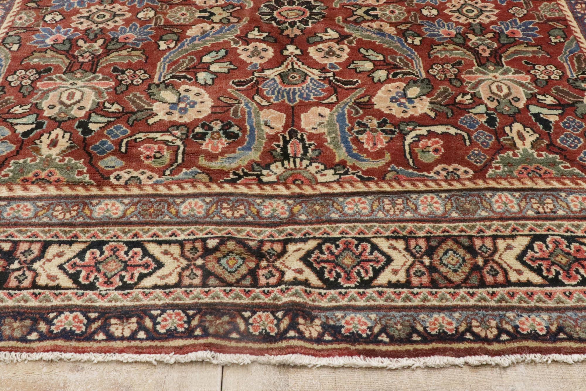 1960's Persian Mahal Rug with Traditional Style For Sale 1