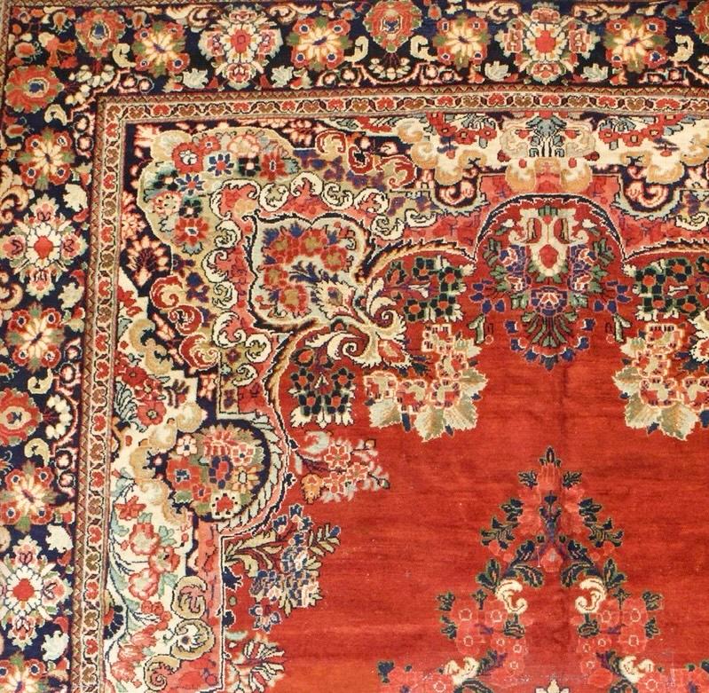 Vintage Persisch Mahal Teppich 10'10 x 17'7 (Wolle) im Angebot