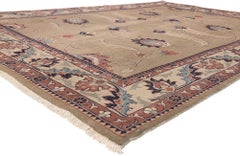Vintage Persian Mahal Rug, Art Nouveau Meets Biophilic Design