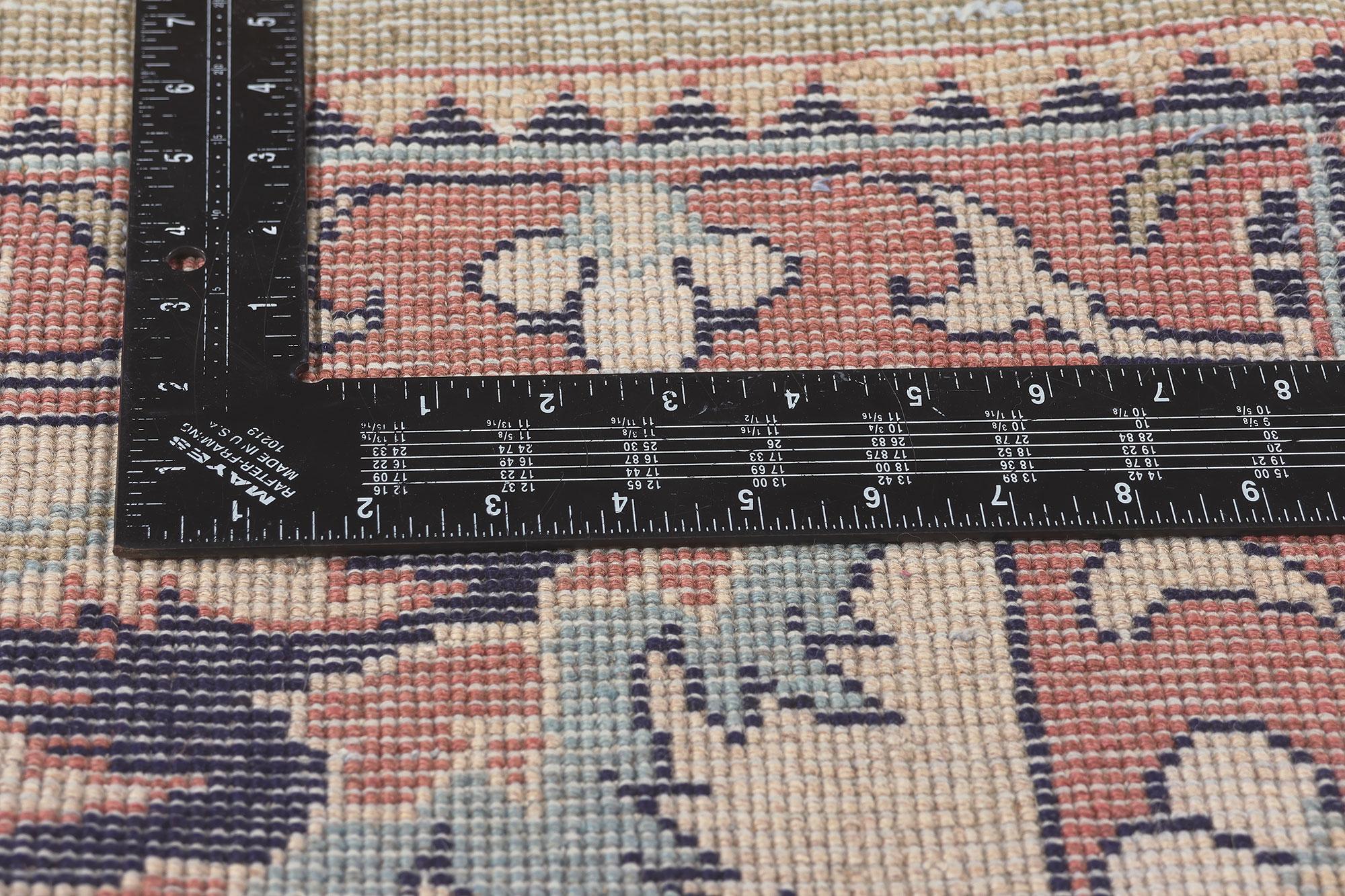 Persischer Mahal-Teppich im Vintage-Stil, Jugendstil mit biophilem Design (20. Jahrhundert) im Angebot