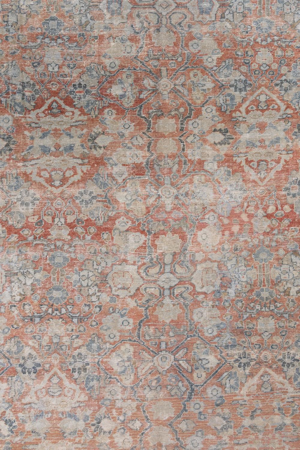 Age: Circa 1930

Pile: Medium

Wear Notes: 2

Material: Wool on Cotton. 

Vintage rugs are made by hand over the course of months, sometimes years. Their imperfections and wear are evidence of the hard working human hands that made them and
