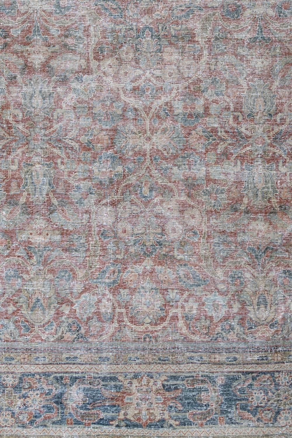 Hand-Knotted Vintage Persian Mahal Rug For Sale